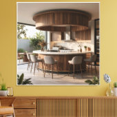 Toile La Véranda Circulaire Minimaliste (Insitu(Salon))