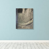 Toile La vérité est au fond du puits (Insitu (Plancher de Bois))