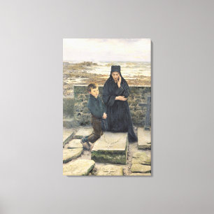 Toile La veuve d'Ile de Sein, 1880