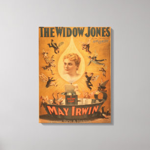 Toile "La veuve Jones" attirant des hommes comme des