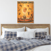 Toile "La veuve Jones" attirant des hommes comme des mou (Insitu(Chambre))