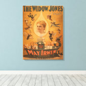 Toile "La veuve Jones" attirant des hommes comme des mou (Insitu (Plancher de Bois))