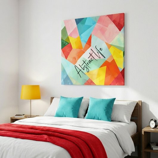 Toile La vie abstraite colorée