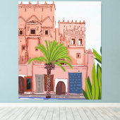 Toile La vie au Maroc, Architecture (Insitu (Plancher de Bois))