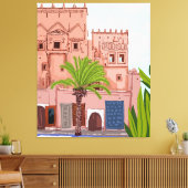 Toile La vie au Maroc, Architecture (Insitu(Salon))