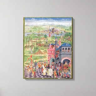 Toile La vie dans la ville et la vie dans le pays