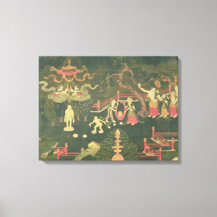 Toile La vie de Bouddha Shakyamuni