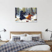 Toile La vie d'un chasseur Un saccage Arthur Tait 1856 (Insitu(Chambre))