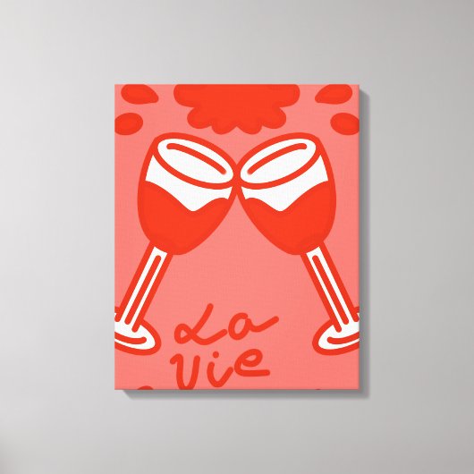 Toile La vie en rouge (Recto)