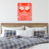 Toile La vie en rouge (Insitu(Chambre))
