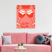 Toile La vie en rouge (Insitu(Salon))