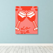 Toile La vie en rouge (Insitu (Plancher de Bois))