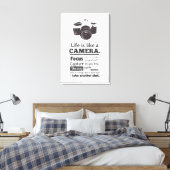 Toile La vie est comme une citation de caméra, Black Gru (Insitu(Chambre))