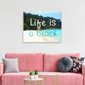 Toile La vie est une plage (Insitu(Salon))