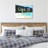 Toile La vie est une plage (Insitu(Chambre))