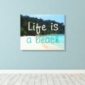 Toile La vie est une plage (Insitu (Plancher de Bois))
