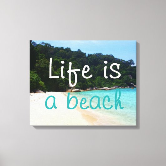 Toile La vie est une plage (Recto)
