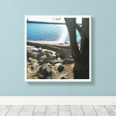Toile La vie est une plage (Insitu (Plancher de Bois))