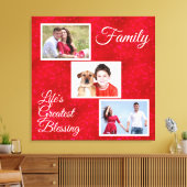 Toile La vie la plus grande bénédiction - 3 Photos de fa (Insitu(Salon))