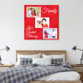 Toile La vie la plus grande bénédiction - 3 Photos de fa (Insitu(Chambre))