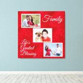 Toile La vie la plus grande bénédiction - 3 Photos de fa (Insitu (Plancher de Bois))