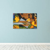 Toile La vie morte avec une guitare (Insitu (Plancher de Bois))