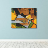 Toile La vie morte avec une guitare (Insitu (Plancher de Bois))