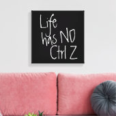 Toile la vie n'a pas de typographie ctrl+z (Insitu(Salon))