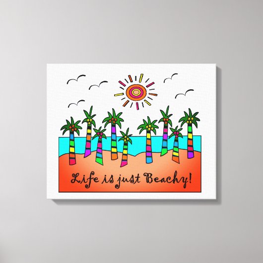 Toile La Vie N'Est Que Plage (Recto)