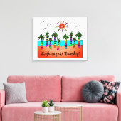 Toile La Vie N'Est Que Plage (Insitu(Salon))