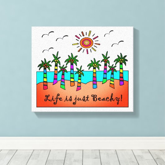 Toile La Vie N'Est Que Plage (Insitu (Plancher de Bois))