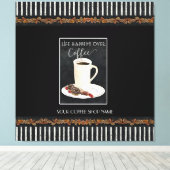 Toile La Vie Se Déroule Au Café Café Café Latte (Insitu (Plancher de Bois))