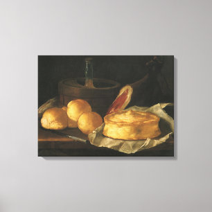 Toile La vie toujours avec la poul de pain et le jambon,