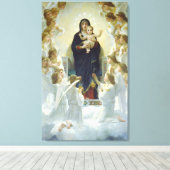 Toile La Vierge avec des Anges (Insitu (Plancher de Bois))