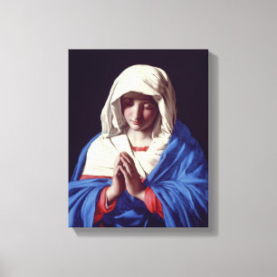 Toile La Vierge dans la prière, 1640-50 (huile sur la