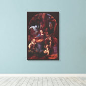 Toile La Vierge des Rochers de Léonard de Vinci (Insitu (Plancher de Bois))