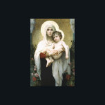 Toile La Vierge des Roses de Bouguereau (1903)<br><div class="desc">A classic artwork that has passed into the public domain and makes wonderful toxits and other products. This classical scene is typical bouguereau in its depiction of a religious theme. Along with his Interpretations of pastoral French themes, religion recurred in his works. William-Adolphe Bouguereau (novembre 30, 1825 - août 19,...</div>