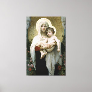 Toile La Vierge des Roses de Bouguereau (1903)