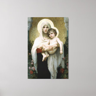 Toile La Vierge des Roses de Bouguereau (1903)