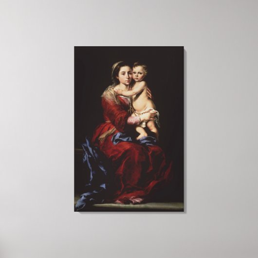 Toile La Vierge du Rosaire, c.1650 (Recto)
