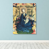 Toile La Vierge du Rose Bush (Insitu (Plancher de Bois))