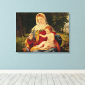 Toile La Vierge et l'Enfant avec une pousse d'Olivier (Insitu (Plancher de Bois))