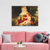 Toile La Vierge et l'Enfant avec une pousse d'Olivier (Insitu(Salon))