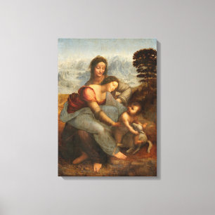 Toile La Vierge et l'Enfant Sainte Anne Léonard de Vinc