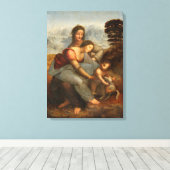Toile La Vierge et l'Enfant Sainte Anne Léonard de Vinci (Insitu (Plancher de Bois))