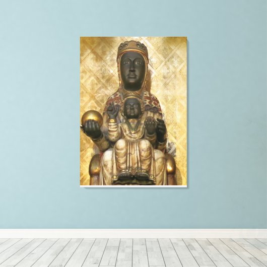 Toile La Vierge Noire de Montserrat (Insitu (Plancher de Bois))
