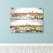 Toile La ville de Dunkerque pendant l'occupation espagno (Insitu (Plancher de Bois))