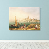 Toile La Ville Sainte et les Temples de Dwarka, du volum (Insitu (Plancher de Bois))