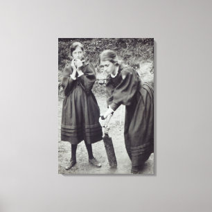 Toile La Virginie et Vanessa Stephen, à St Ives, 1894