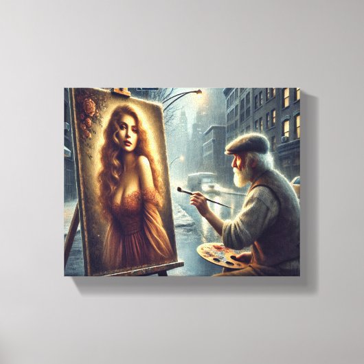 Toile La vision de l’artiste : donner vie à la beauté (Recto)